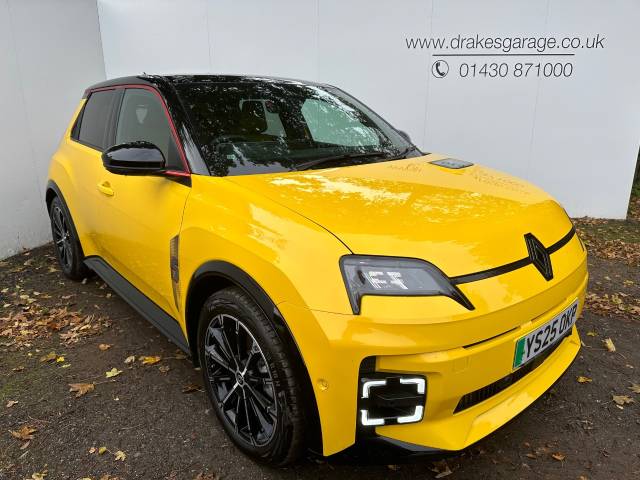 Renault 5 0.0 110kW Iconic Five Comfort Range 52kWh 5dr Auto Hatchback Electric Yellow/black
