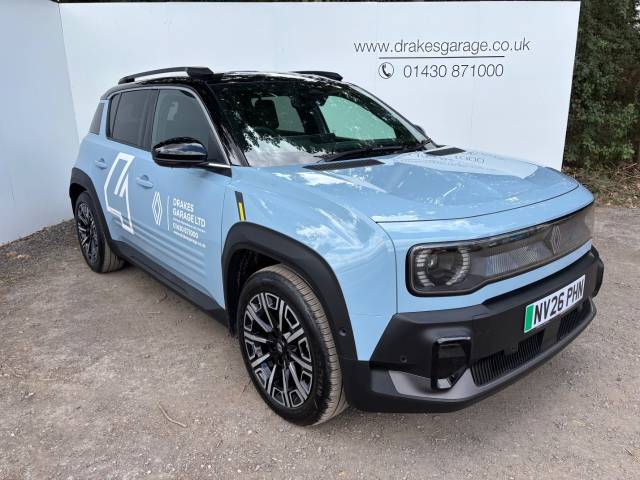 Renault 4 0.0 110kW Iconic+ 52kWh Comfort range 5dr Auto Hatchback Electric Blue