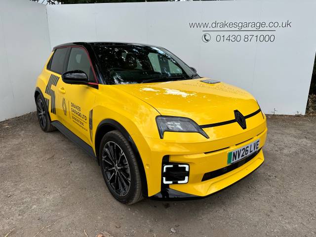Renault 5 0.0 110kW Iconic Five + Comfort Range 52kWh 5dr Auto Hatchback Electric Yellow/black