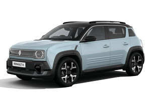 RENAULT 4 E-TECH ELECTRIC - Cumulus Blue with Diamond Black Roof