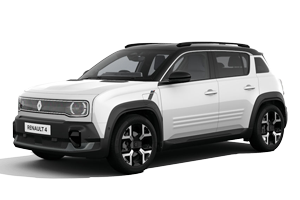 RENAULT 4 E-TECH ELECTRIC - Glacier White with Diamond Black Roof