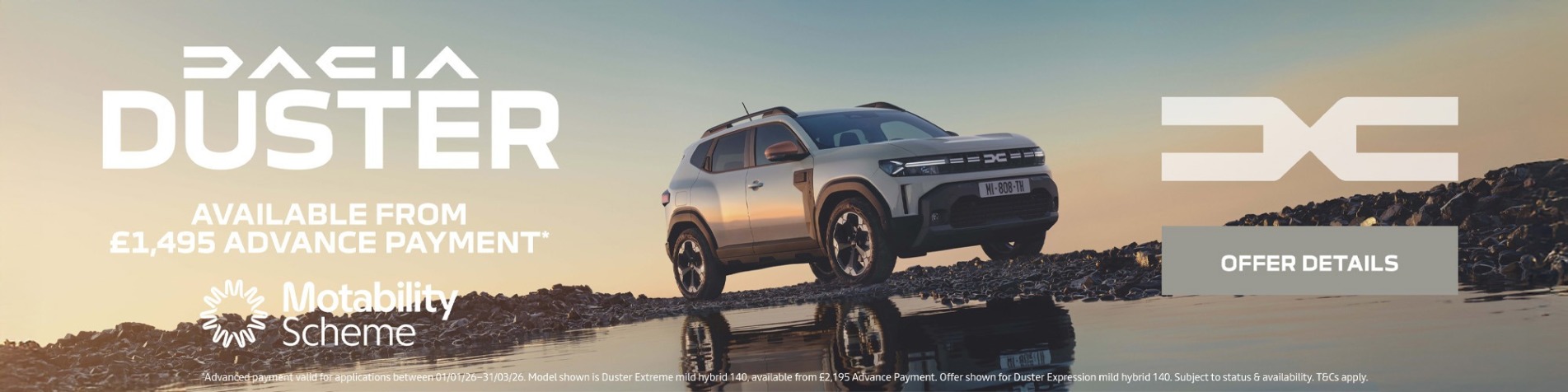 Dacia Duster Motab Q1